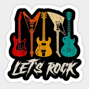 Guitar Player, Guitarist, Rock Music Lover, Guitar Sticker